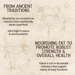 Grass-Fed Beef Tallow Capsules – 3000 mg Per Serving