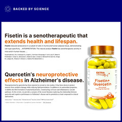 Fisetin Quercetin Australia 99.8% AU Lab Certified 500mg x60 Capsules Supplement