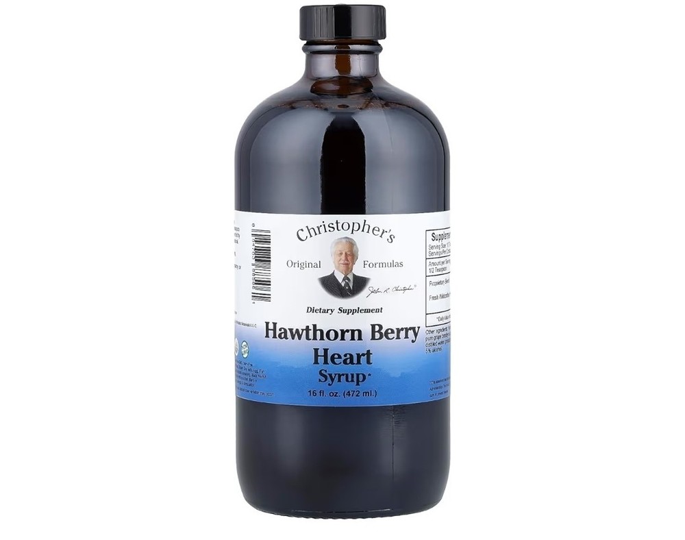 Christopher’s Original Formulas Hawthorn Berry Heart Syrup – 16 fl oz Natural