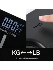 Smart Body Fat Scale Digital Weight Bathroom Scale 390lb Glass Platform
