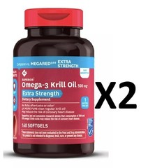 Member’s Mark Extra Strength Krill Oil 500mg 320 SOFTGEL compare to MEGARED EXTR