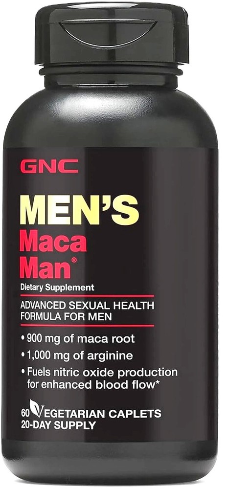 GNC Men’s MACA MAN Dietary Supplement – 60 Capsules