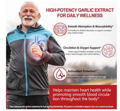 Odorless Aged Garlic Extract 2 PACK 7500mg – 300 Softgels,Heart & Immune Support