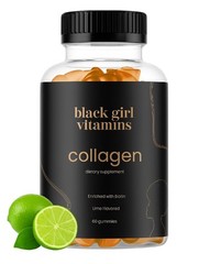 Black Girl Vitamins – Collagen Gummies for Hair, Skin, and Nail Support, with Vi