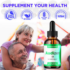 (2 Pack) Audizen Advanced Ear Health Support Drops Audi Zen Vitamin 60 Servings