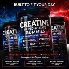 Blumask Creatine Monohydrate Gummies for Men Women 120 Gummies New Sealed 4/2027