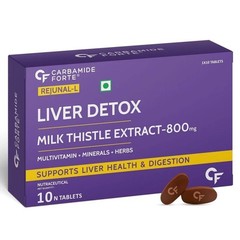 Liver Support Supplement with Milk Thistle Extract 800mg 10 Veg Tablets k229