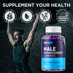(1 Pack) VitalHealth Gummys Male Health Support Vitamin Vital Health 60 Gummies