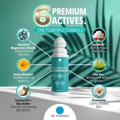 Dr. Robaina Magnesium Roll On Zechstein Magnesium Chloride with Arnica & OptiMSM