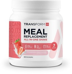 Complete Meal Replacement Shake: Strawberry & Cream Flavor, 10.1 oz, 7 Servings