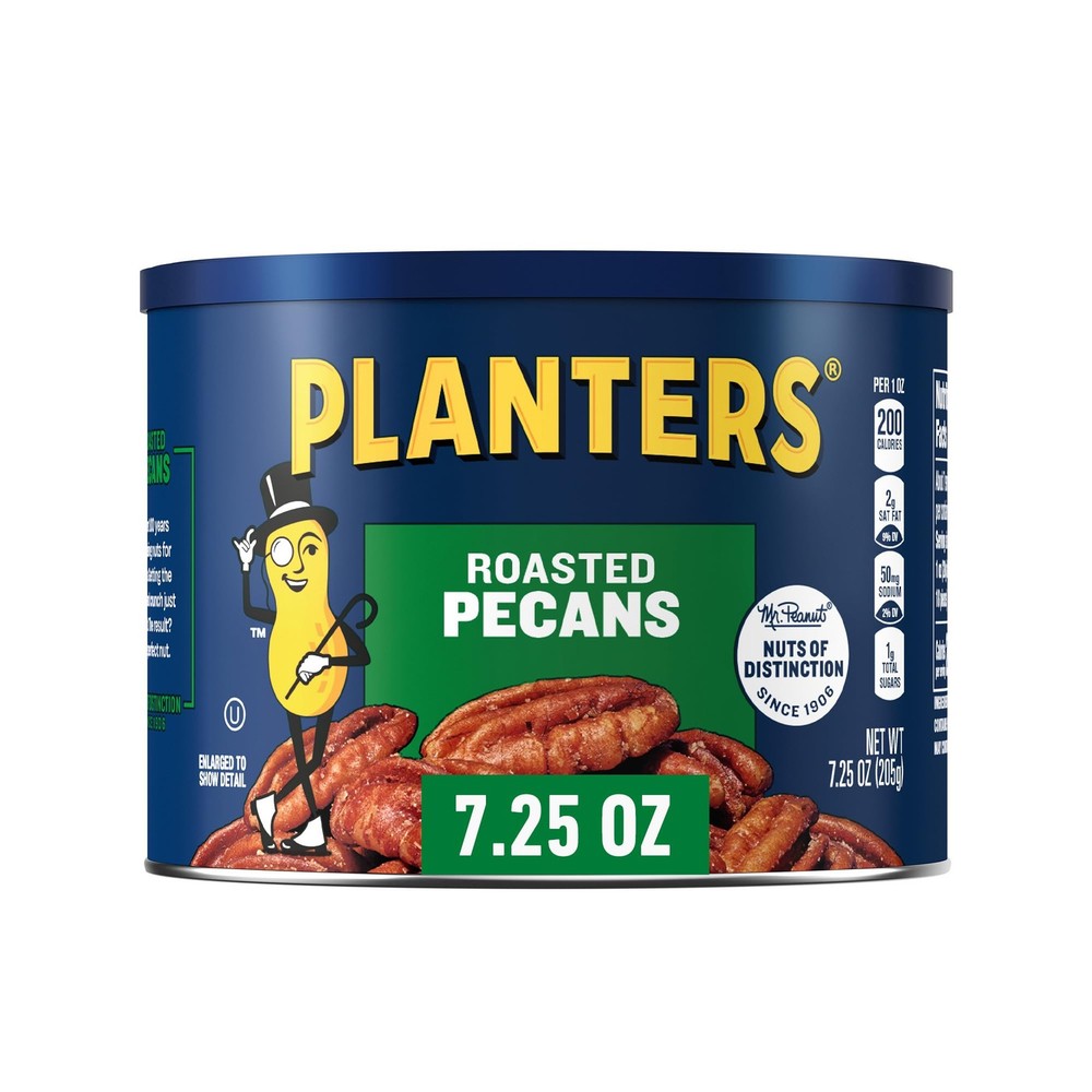 PLANTERS Roasted Pecan Nuts, Baking 7.25 oz (Pack of 1), Blue