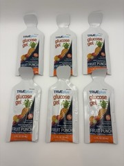 TRUEplus® Glucose Gel Fruit Punch Flavor Gel Pouch 1.1 Fl Oz (6 Packs) Exp 1/28