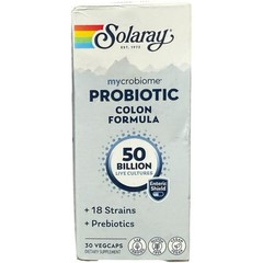 Solaray Mycrobiome Probiotic Colon 50 Billion CFU 30 VegCaps Exp-09/2026+