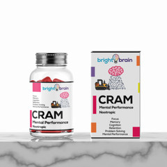 Bright Brain Cram | Award Winning Nootropic Supplement For Cramming, studying +