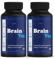 (2 Pack) BrainVex Nootropic All Natural Brain Supplement Brain Vex Capsules