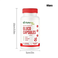 3Pack GlykoNex Gluco Capsules Blood Health Support Dietary Supplement 60Capsules