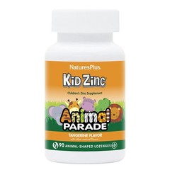 Natures Plus Animal Parade KidZinc Tangerine Flavor – 90 Animal-Shaped Lozeng…