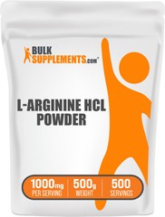 BulkSupplements L-Arginine HCl Powder – 1000 mg Per Serving