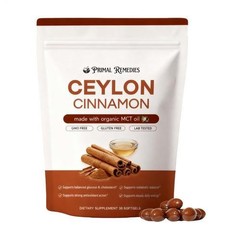 Ceylon Cinnamon Softgels 7200mg Equivalent MCT Oil New Vitamin 30ct – Optimized