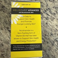 HELIOCARE Advanced Nicotinamide B3 Healthy Skin Vegan Caps – 120 Count (NO BOX)