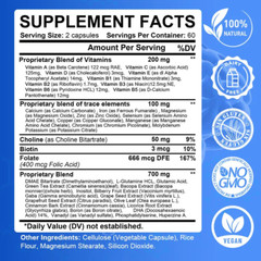 Brain Health Memory Booster Helps Improves Focus Memory Clarity 30-120 Capsules