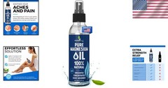 Extra Strength Pure Magnesium Oil Spray 8oz – Natural Muscle Relief & Sleep Aid