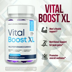 Vital Boost XL Male Gummies Advanced Max Formula Dietary Supplement 60 Gummies