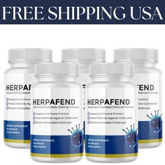 (5 Pack) Herpafend innovative Outbreak Defense Formula – 60 Capsules USA
