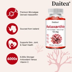 Astaxanthin Capsules 12 mg – Antioxidant, Eye Health.
