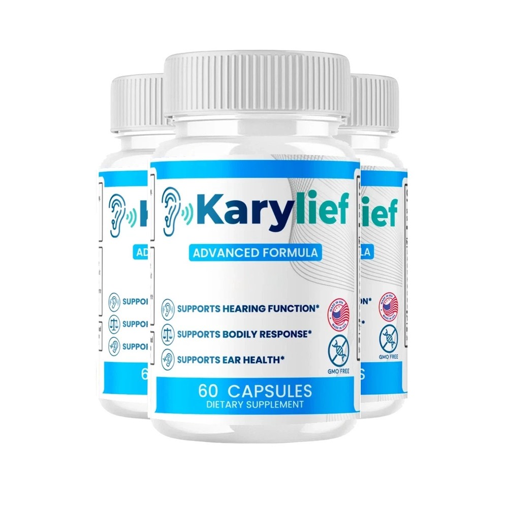3-Pack Karylief Capsules – Premium Ear Health Support for Tinnitus