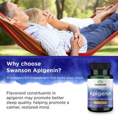 Swanson Apigenin Natural Bioflavonoid Supplement (90 Capsules, 50mg Each)