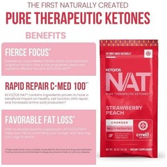 PRUVIT Ketone Drink Keto Nat STRAWBERRY PEACH Charged 20 Pack
