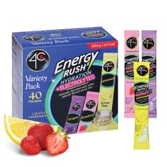 40 Pack Salt Electrolytes With Vitamins Powder Drink Mix Packets Sugar Free Bulk