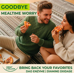 DAO Enzyme (Diamine Oxidase) – Digestive Enzymes for Women & Men – 30,000 HDU –