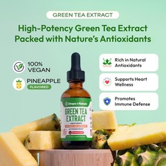 Green Tea 10:1 Extract 50% EGCG – Green Tea Liquid Drops – Vegan, 4X More Pow…