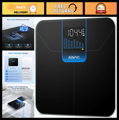 Digital Bathroom Scale with Large LED Display, 400lbs Capacity, 7-Day Weight Tre