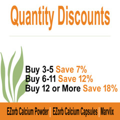 EZorb Calcium (1 Powder) Absorbs 92%, Bone Spurs, Osteoporosis, Arthritis Health
