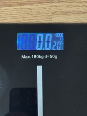 Digital Bathroom Scale – CUPSHE – Tempered Glass, LED Display