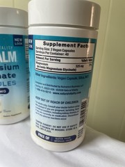 3PK Natural Vitality Calm Magnesium Glycinate 325mg ~ 120 Veg Caps EA ~ EXP 6/28