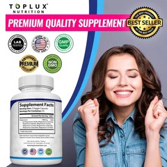 Toplux 8 In 1 Magnesium Complex Supplement 1000mg Full Spectrum Muscle Bone