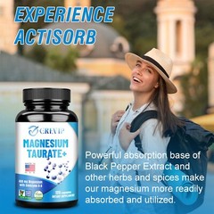 Magnesium Taurate – Cardiovascular Health, Boost Metabolism, Immuny Support