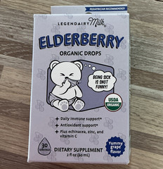 Legendairy Milk Elderberry Organic Drops Grape Vegan Immune Support 2 fl oz