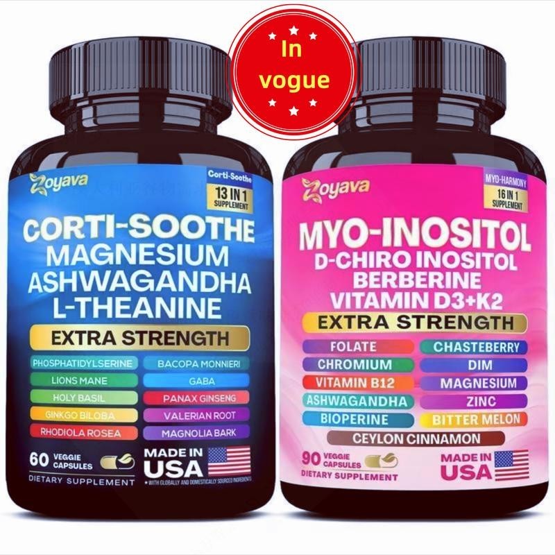 Bundle, Soothe-Smooth Cortisol Support-Myo-Inositol Multivitamin Combo