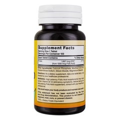 Nature’s Blend Folic Acid Tablets, 1000 mcg, 100 Ct