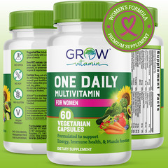ONE A DAY Womens Complete Daily Multivitamin with Organic Vitamins, 60 CAPSULES