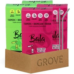 Grove Electrolytes Powder Packets 2X Hydration Packets Lime 8Pkt 2.03 Oz Bundle