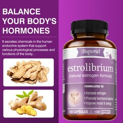 Estrolibrium 120pcs – Relieves Hot Flashes, Mood Swings, Stress, and Fatigue