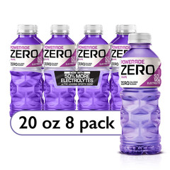 POWERADE ZERO Grape, 20 Fl Oz, 8 Pack