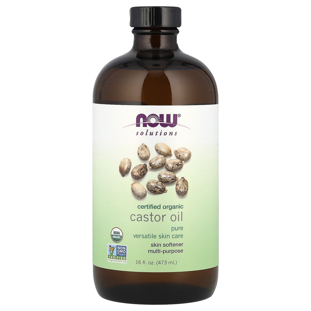 Solutions, Certified Organic Castor Oil, 16 fl oz (473 ml)
