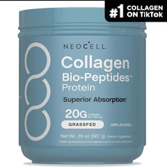 NeoCell Collagen Bio-Peptides Powder 20oz -Grassfed Protein Supplement-Premium